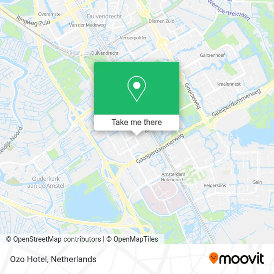 Ozo Hotel map