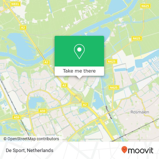 De Sport map