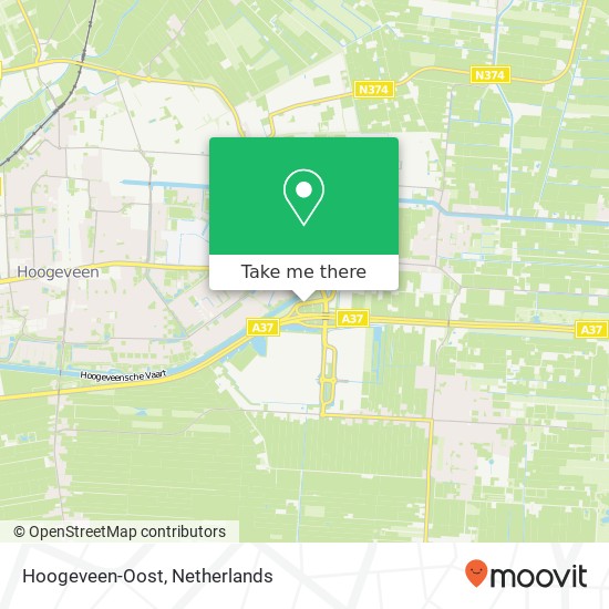 Hoogeveen-Oost map