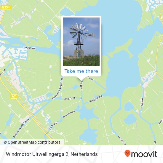 Windmotor Uitwellingerga 2 Karte