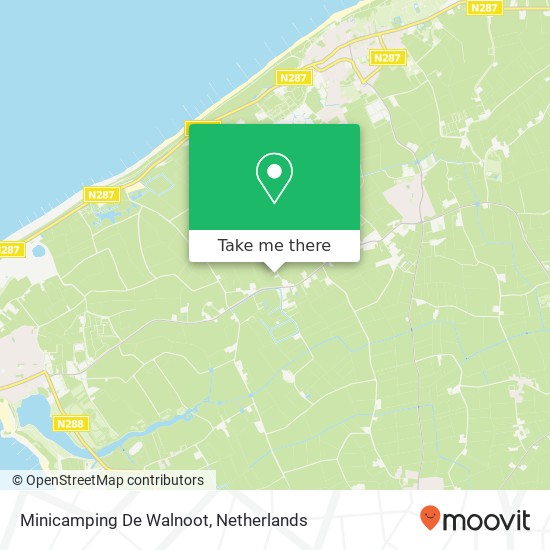 Minicamping De Walnoot Karte