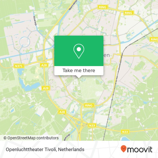 Openluchttheater Tivoli map