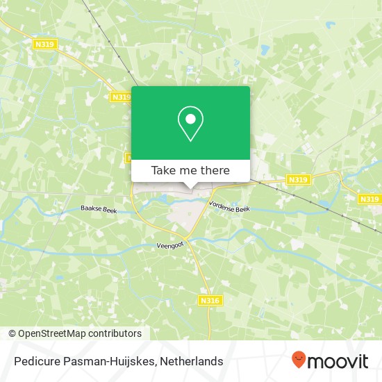 Pedicure Pasman-Huijskes map