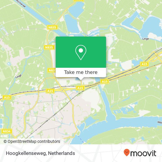 Hoogkellenseweg map