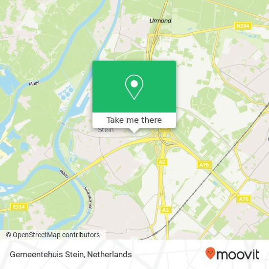 Gemeentehuis Stein map