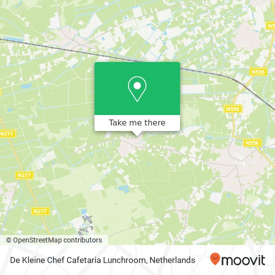 De Kleine Chef Cafetaria Lunchroom Karte