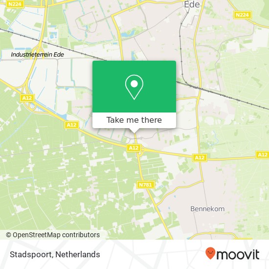 Stadspoort map