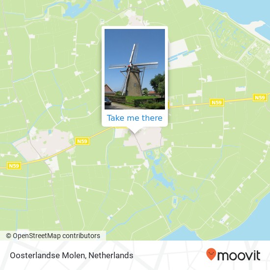 Oosterlandse Molen Karte