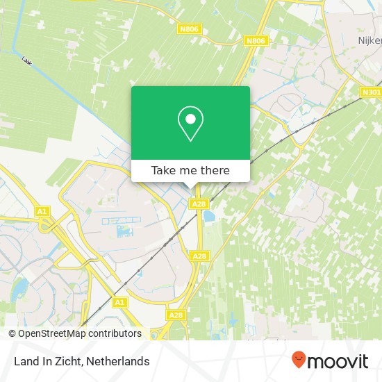 Land In Zicht map