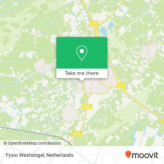 Fysio Westsingel map