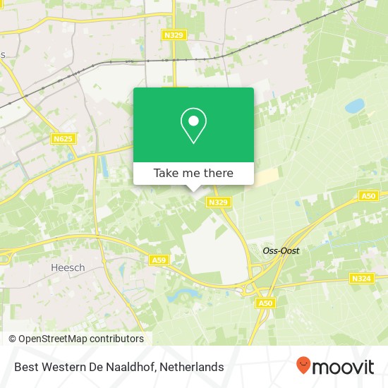 Best Western De Naaldhof map