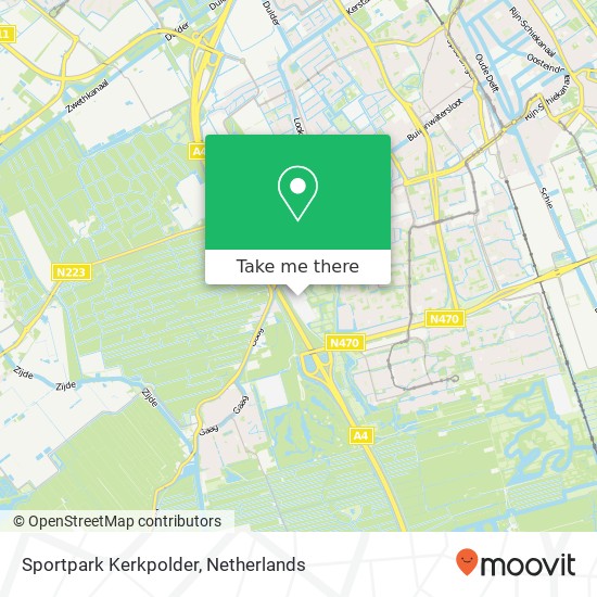 Sportpark Kerkpolder Karte