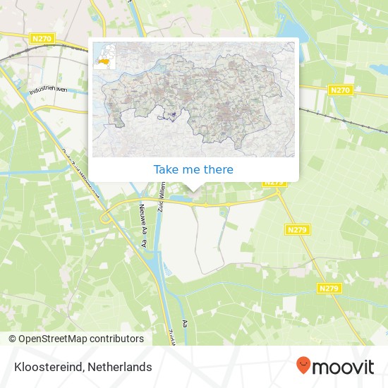 Kloostereind map