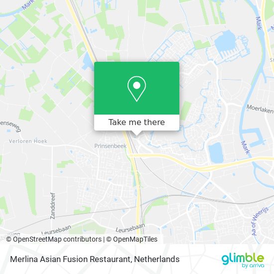 Merlina Asian Fusion Restaurant map