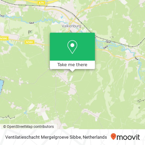 Ventilatieschacht Mergelgroeve Sibbe map