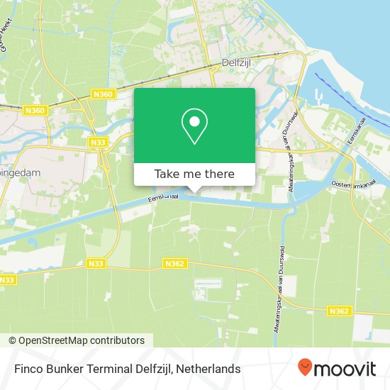 Finco Bunker Terminal Delfzijl map