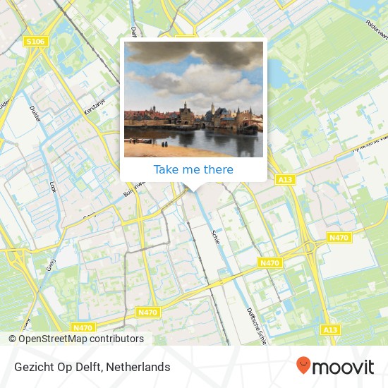 Gezicht Op Delft map