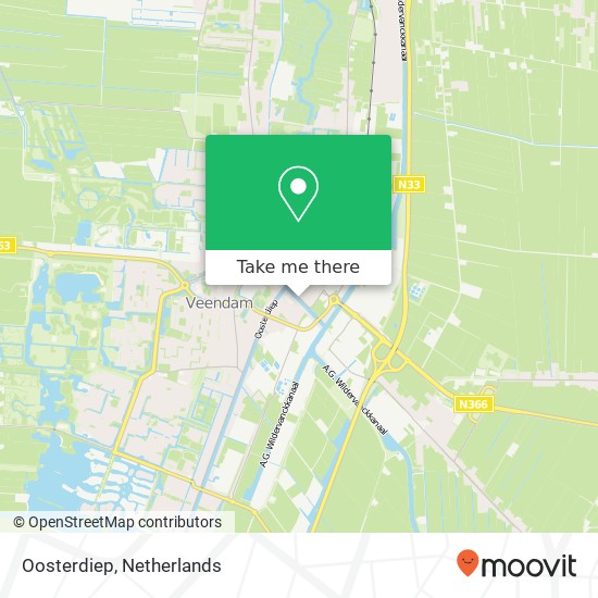 Oosterdiep map