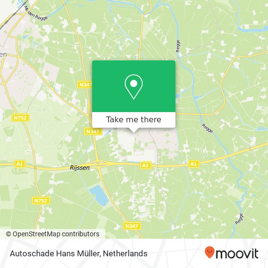 Autoschade Hans Müller map