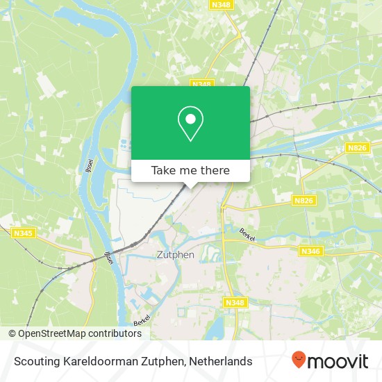 Scouting Kareldoorman Zutphen map