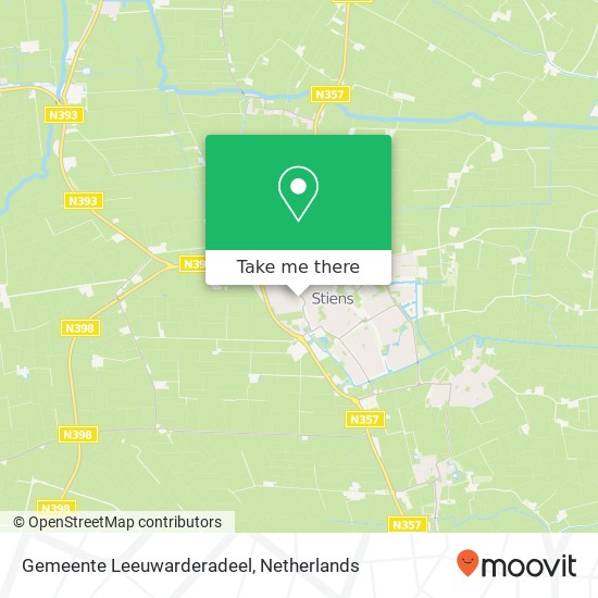 Gemeente Leeuwarderadeel map