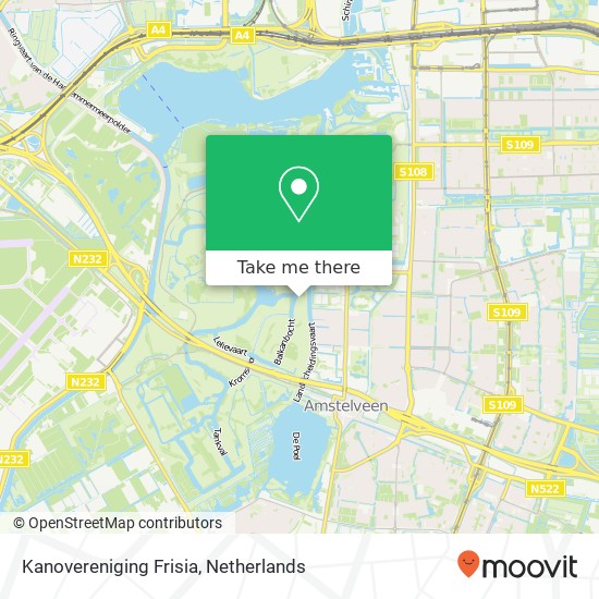 Kanovereniging Frisia map