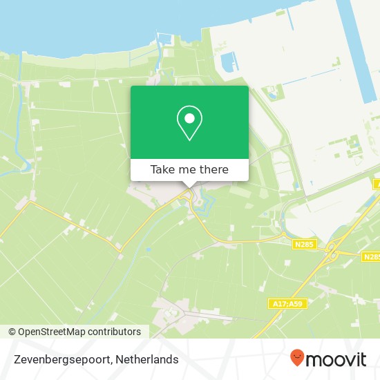 Zevenbergsepoort Karte