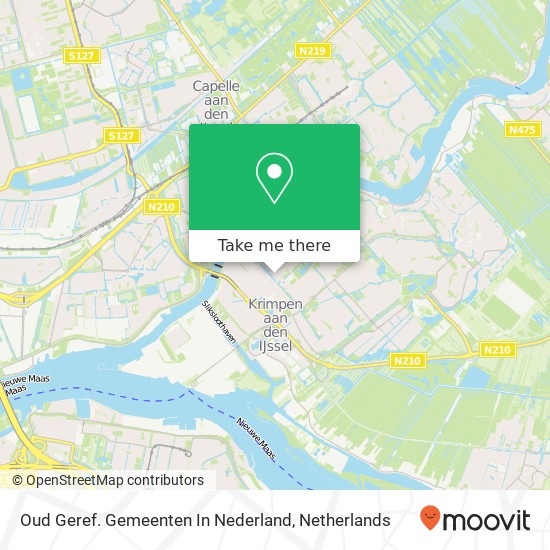 Oud Geref. Gemeenten In Nederland map