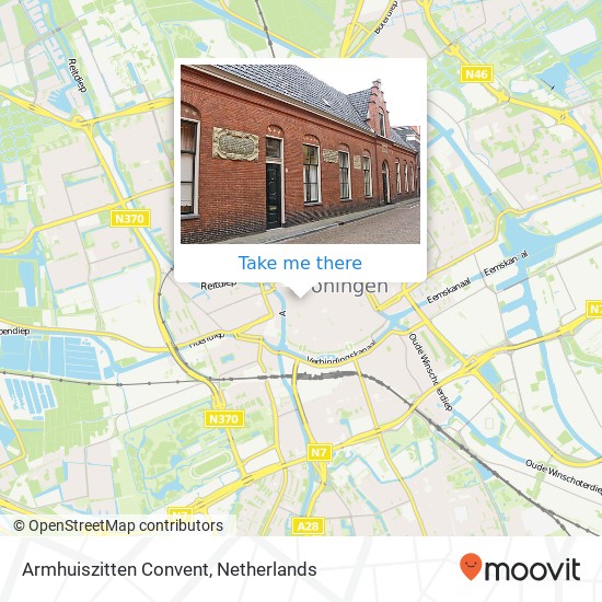 Armhuiszitten Convent map