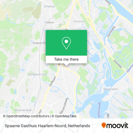 Spaarne Gasthuis Haarlem-Noord Karte