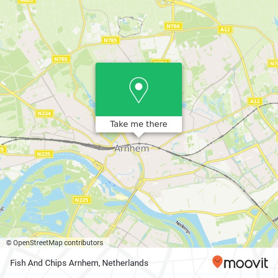 Fish And Chips Arnhem map
