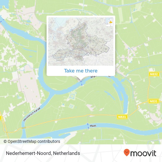Nederhemert-Noord map