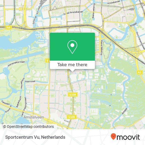 Sportcentrum Vu map