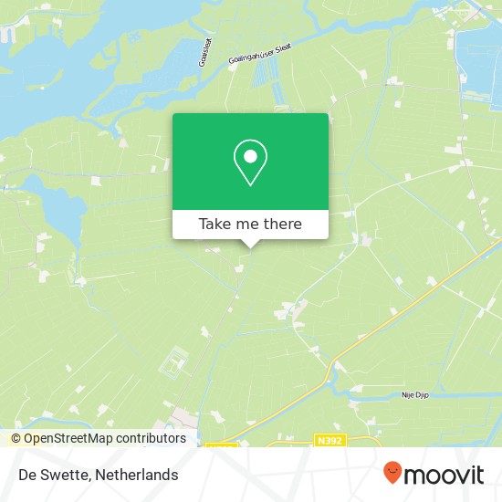 De Swette map