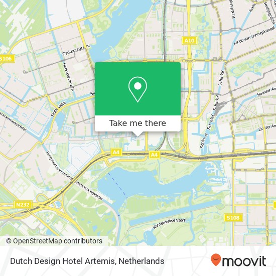 Dutch Design Hotel Artemis map