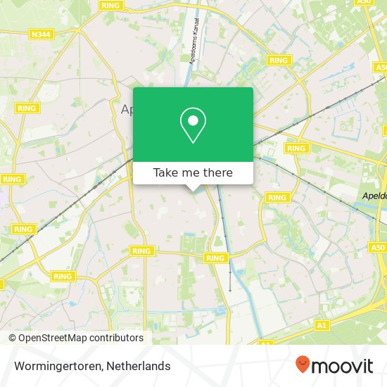 Wormingertoren map