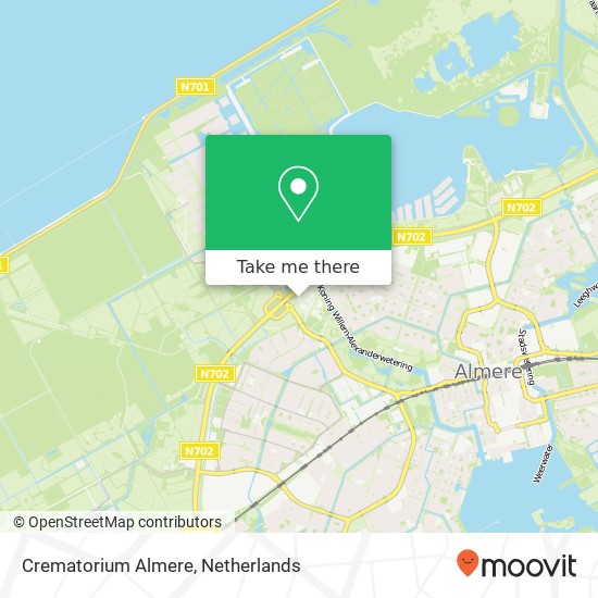 Crematorium Almere map