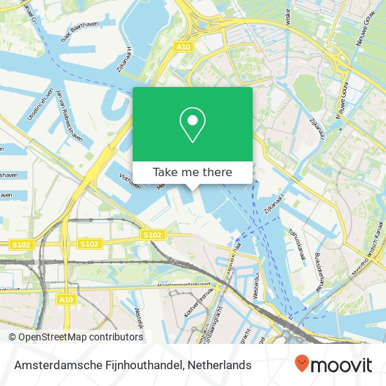 Amsterdamsche Fijnhouthandel map