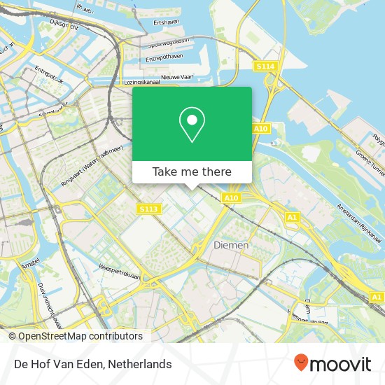 De Hof Van Eden map