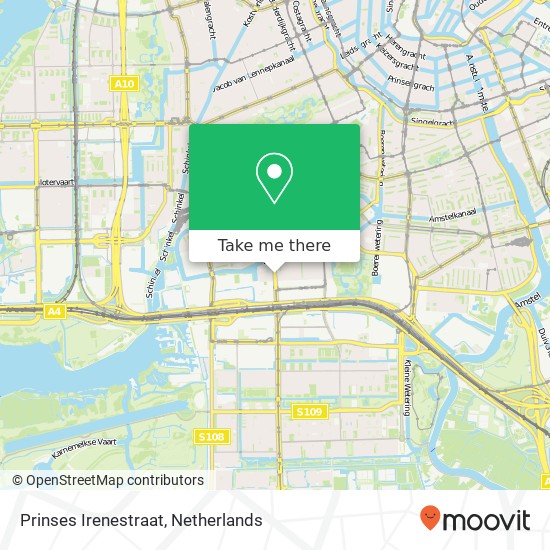 Prinses Irenestraat map