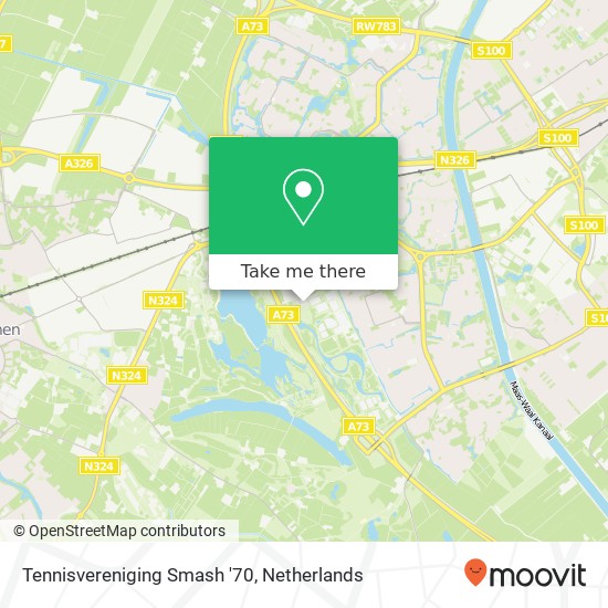 Tennisvereniging Smash '70 map