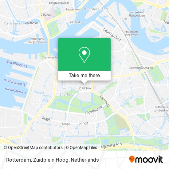 Rotterdam, Zuidplein Hoog map