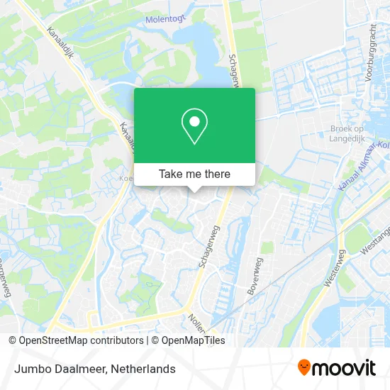 Jumbo Daalmeer map