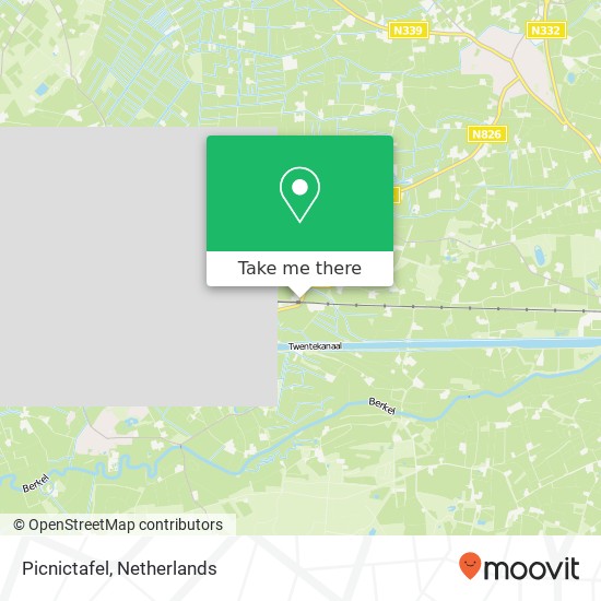 Picnictafel map