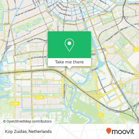 Kop Zuidas Karte