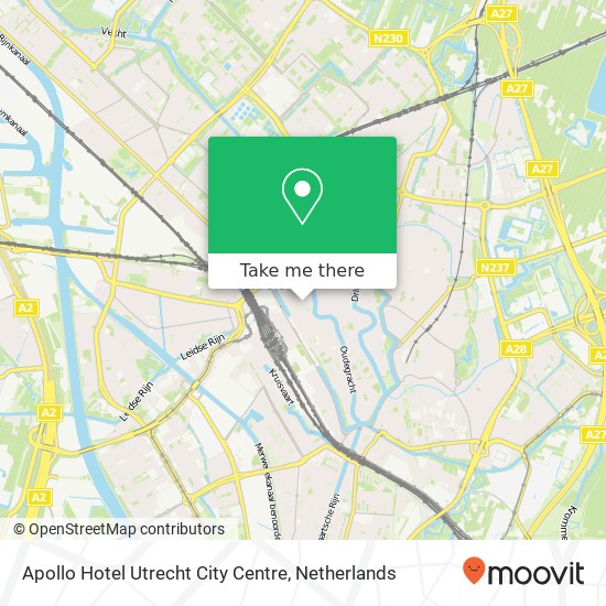 Apollo Hotel Utrecht City Centre Karte