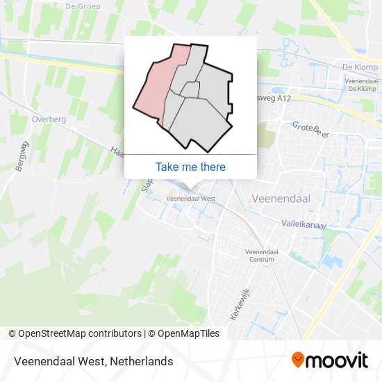 Veenendaal West map