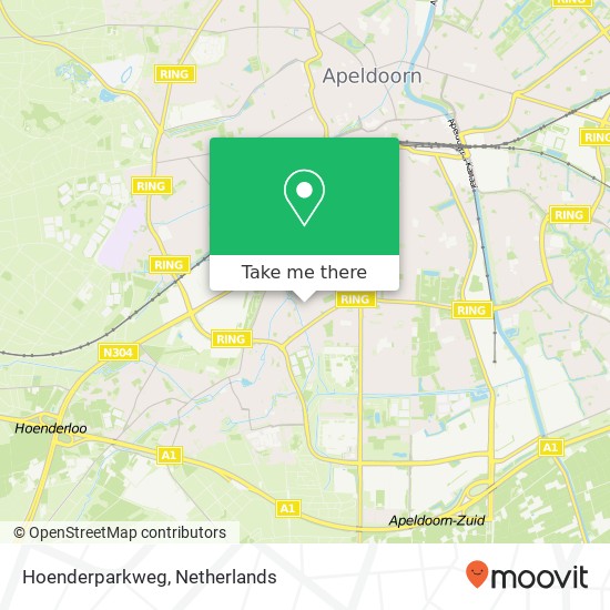 Hoenderparkweg map