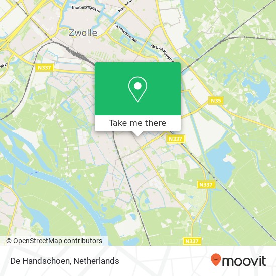 De Handschoen map