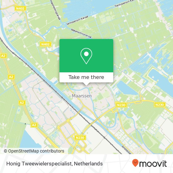 Honig Tweewielerspecialist map